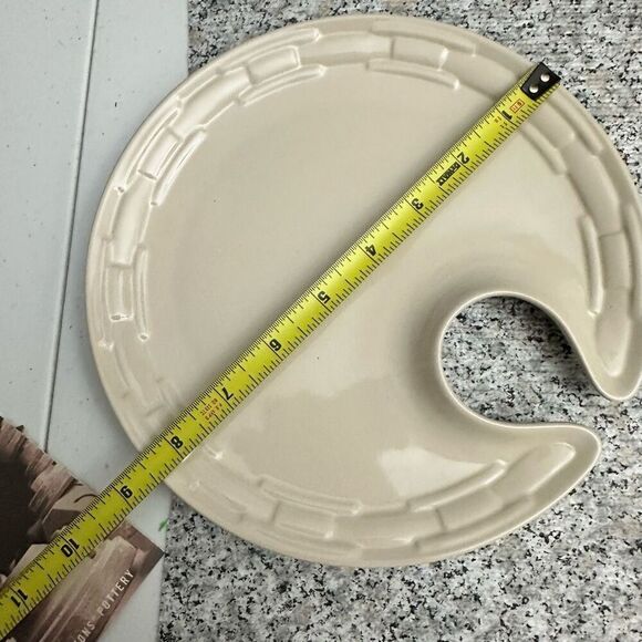 LONGABERGER Woven Traditions Wine Dine Plates 2 Piece Ivory and Butternut NEW - Picture 7 of 7